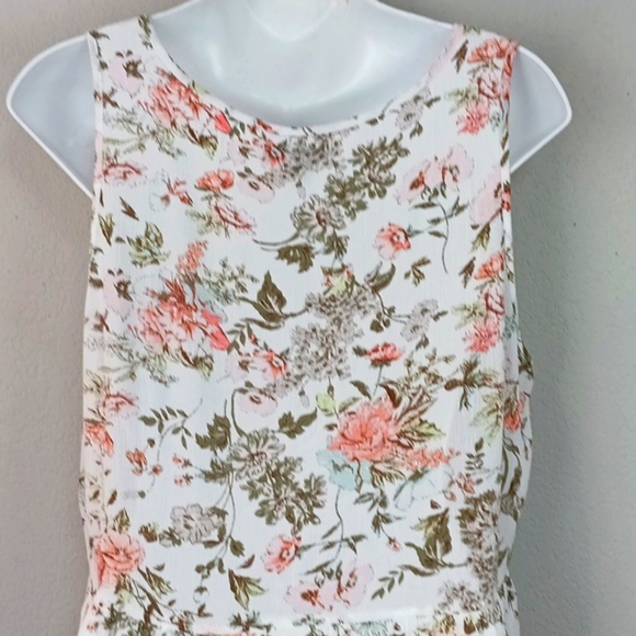 Frye Women Floral Sleeveless Button Front Midi Dress Boho Cottagecore sz XL - Picture 12 of 16